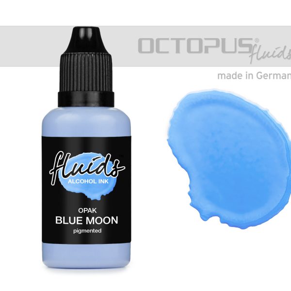 Alcohol Ink Opaque for fluid art and resin BLUE MOON 30ml
