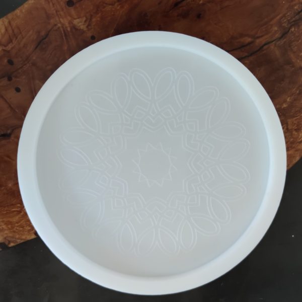 Silikonski kalup podmetači krug s gravurom tip 1010  13 cm