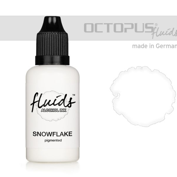Alcohol Ink for fluid art and resin SNOWFLAKE - white