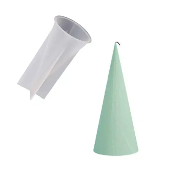 Silikonski kalup za ukrasne svijeće stožac 6,4x15cm