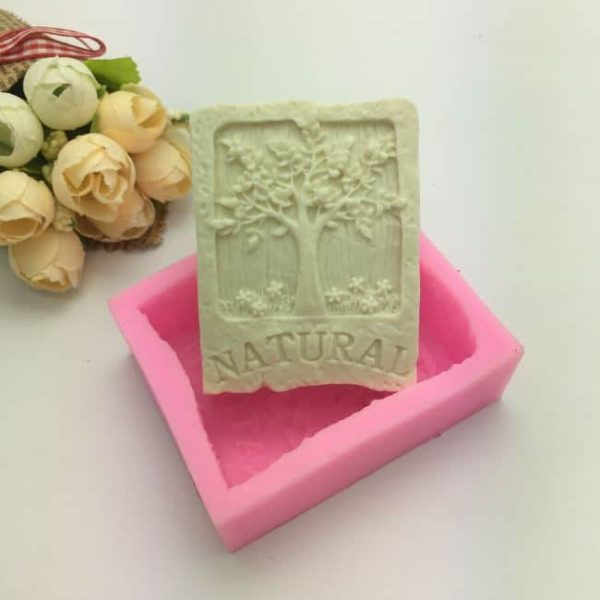 Silikonski kalup za Natural sapun: pravokutni model s fantazijom stabla - udahnite život svom ručno rađenom sapunu po narudžbi!