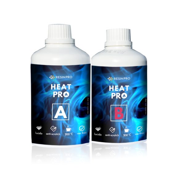HEAT PRO epoxy smola toplinski otporna 200°C i otporna na grebanje 450 g do 3mm NOVA FORMULA