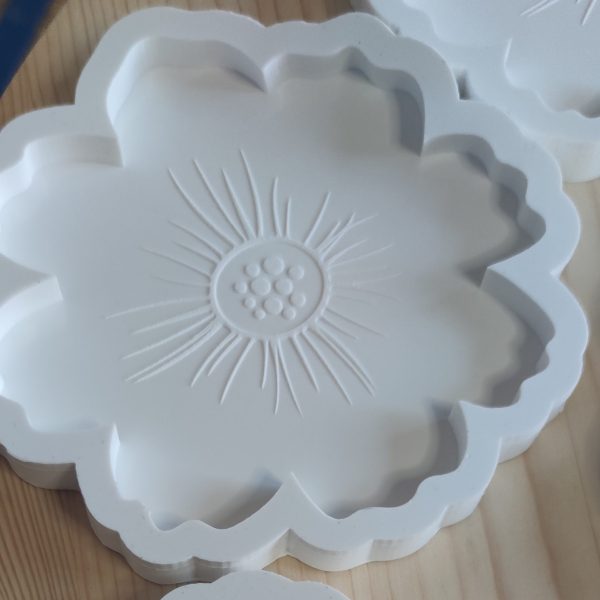 Silikonski kalup cvijet s gravurom cca 13 x 1 cm - od Platinum silikona - izraada po narudži