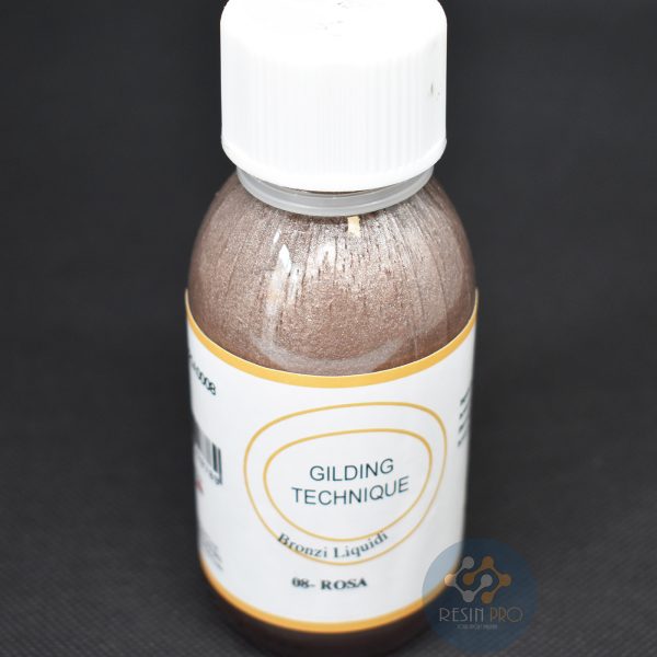 Pozlata - tekući pigment za pozlatu rubova epoxy smole Golden Rose 125ml