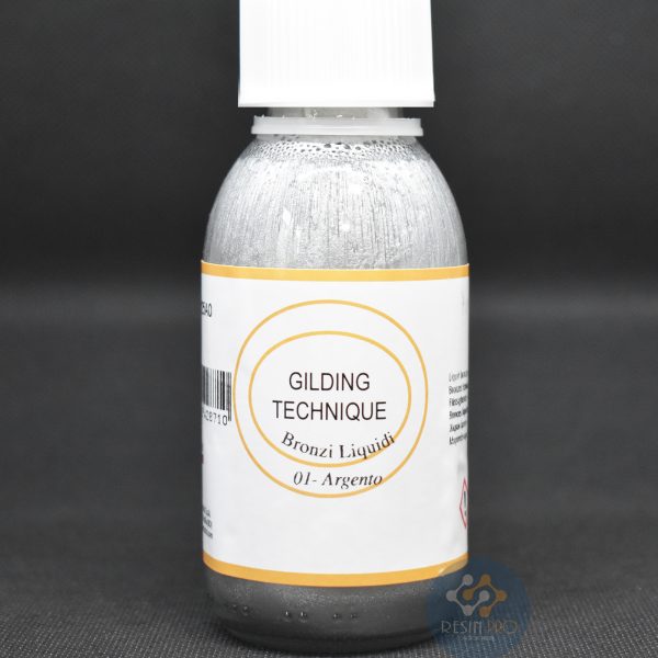 Pozlata - tekući pigment za pozlatu rubova epoxy smole srebrni 125ml