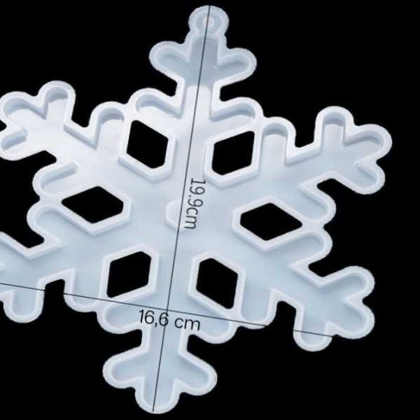 Silikonski kalup  snježna pahulja 19,9x16,6 cm