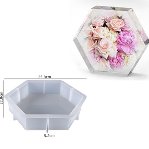 Silikonski kalup Hexagon 25,8x22,8x5,2 cm