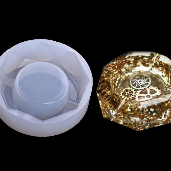 Silikonski kalup pepeljara osmerokutna  Ø11x2,2