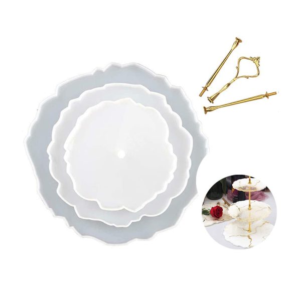 Silikonski kalup set stalak za voće/kolaće 3kom.