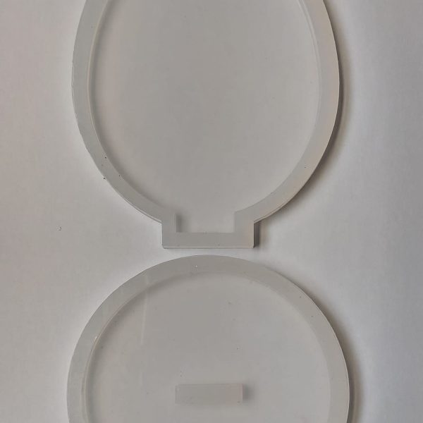 Silikonski kalup motiv uskrs složiv kalup od 2pozicije  90x120 mm postolje D100mm