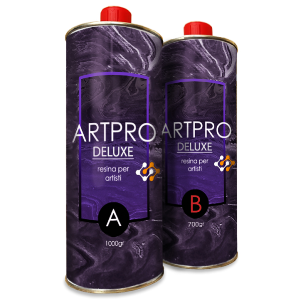 ART PRO DELUXE Kristalno prozirna epoxy smola za Fluid Art i vertikalne aplikacije - Za prefesionalnu upotrebu 1,7kg do 5mm
